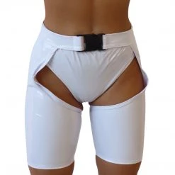 RAVELAND LOVELY LATEX ASAP BUCKLED SHORT CHAP NEW ARRIVALS