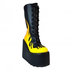 YRU DUNE LACE UP FLAME - BLACK / YELLOW NEW ARRIVALS