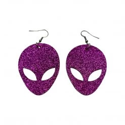 RAVELAND ALIENS COLLECTION PURPLE ALIEN EARRING