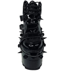 YRU SHOES QOZMO BONDAGE ROSE - BLACK PATENT 13 YRU SHOES QOZMO BONDAGE ROSE - BLACK PATENT