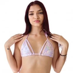 RAVELAND NEW ARRIVALS RETRO GLITTER CAGE TOP