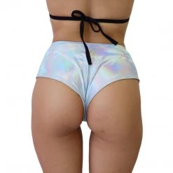 RAVELAND NEW ARRIVALS HOLOGRAPHIC SILVER CHEEKY BOTTOMS
