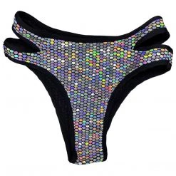 RAVELAND LIQUID MIRROR SHARK PANTY-BLACK