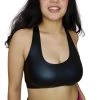 RAVELAND MATTE BLACK SPORTS BRA WOMEN