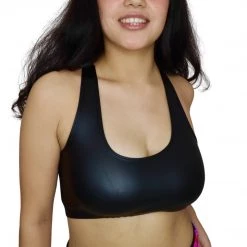 RAVELAND MATTE BLACK SPORTS BRA WOMEN