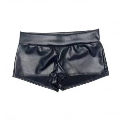 RAVELAND MATTE BLACK RL BOOTY SHORTS WOMEN