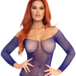LEG AVENUE Rhinestone Fishnet Bodysuit 26 LEG AVENUE Rhinestone Fishnet Bodysuit