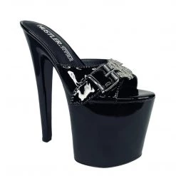 YRU SUGAR $ - BLACK/SILVER SHOES