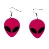 RAVELAND ALIENS COLLECTION NEON PINK ALIEN EARRING