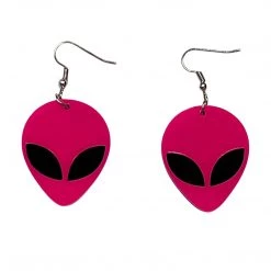 RAVELAND ALIENS COLLECTION NEON PINK ALIEN EARRING