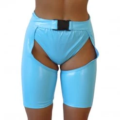 RAVELAND LOVELY LATEX ASAP BUCKLED SHORT CHAP NEW ARRIVALS