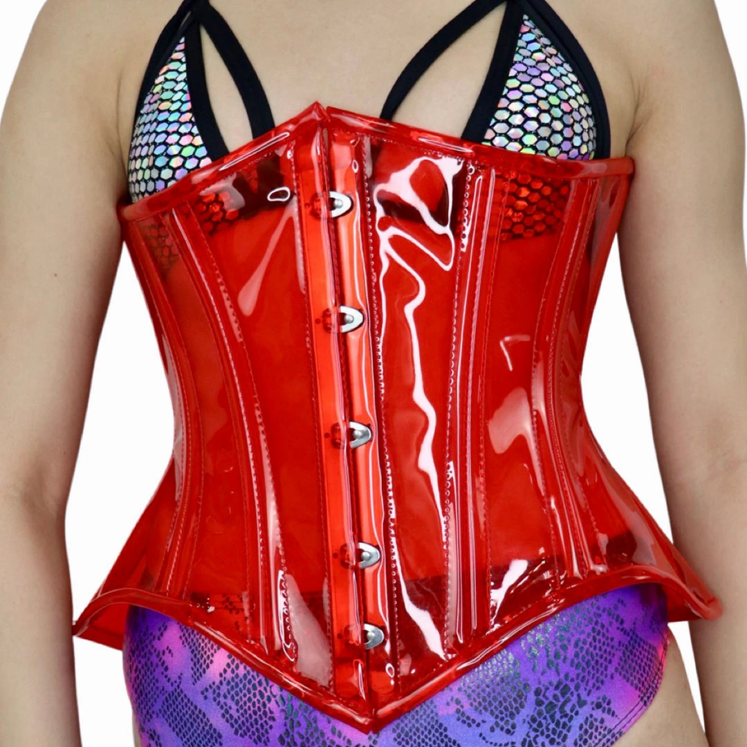 DAISY CORSET WOMEN Lavish Clear Curvy Underbust Waist Cincher Corset 4 DAISY CORSET WOMEN Lavish Clear Curvy Underbust Waist Cincher Corset