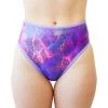 RAVELAND DASH OF SPARKLE HIGH WAISTED BRAZILIAN BOTTOMS- PURPLE & PINK