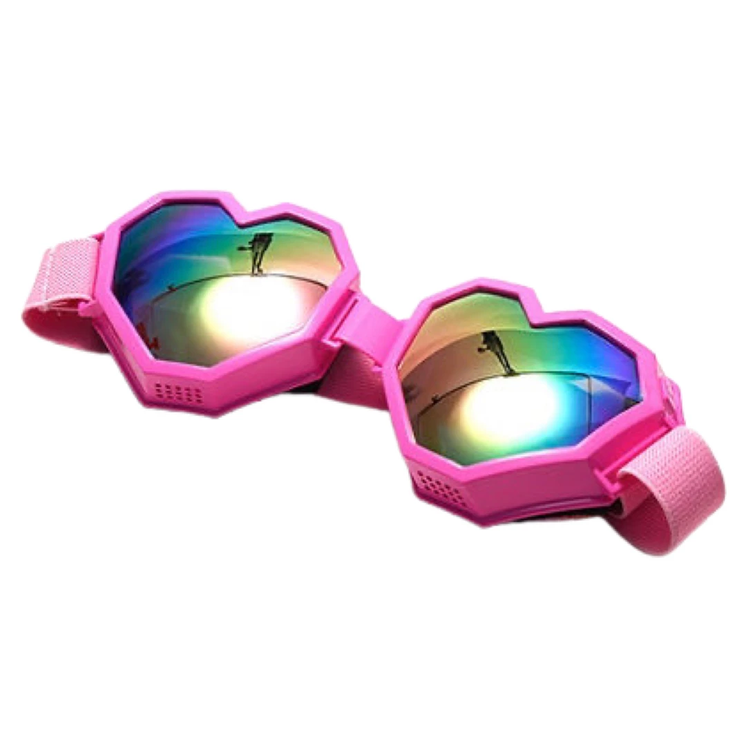RAVELAND LIGHT PINK & RAINBOW LOVE GOGGLES HEADBANGER COLLECTION 3 RAVELAND LIGHT PINK & RAINBOW LOVE GOGGLES HEADBANGER COLLECTION