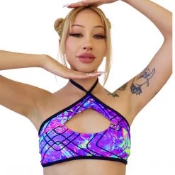 RAVELAND COLOR POP KEYHOLE TOP