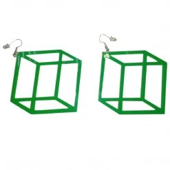 RAVELAND BOXED UP GREEN EARRINGS ALIENS COLLECTION