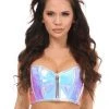 DAISY CORSET LAVISH SHORT BUSTIER TOP/ IRIDESCENT WOMEN