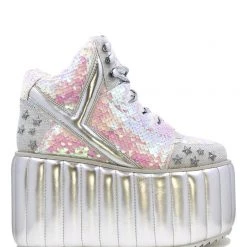 YRU QOZMO MOON SILVER SHOES