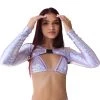 RAVELAND NEW ARRIVALS RETRO GLITTER LAVENDER SHRUG TOP 2 RAVELAND NEW ARRIVALS RETRO GLITTER LAVENDER SHRUG TOP