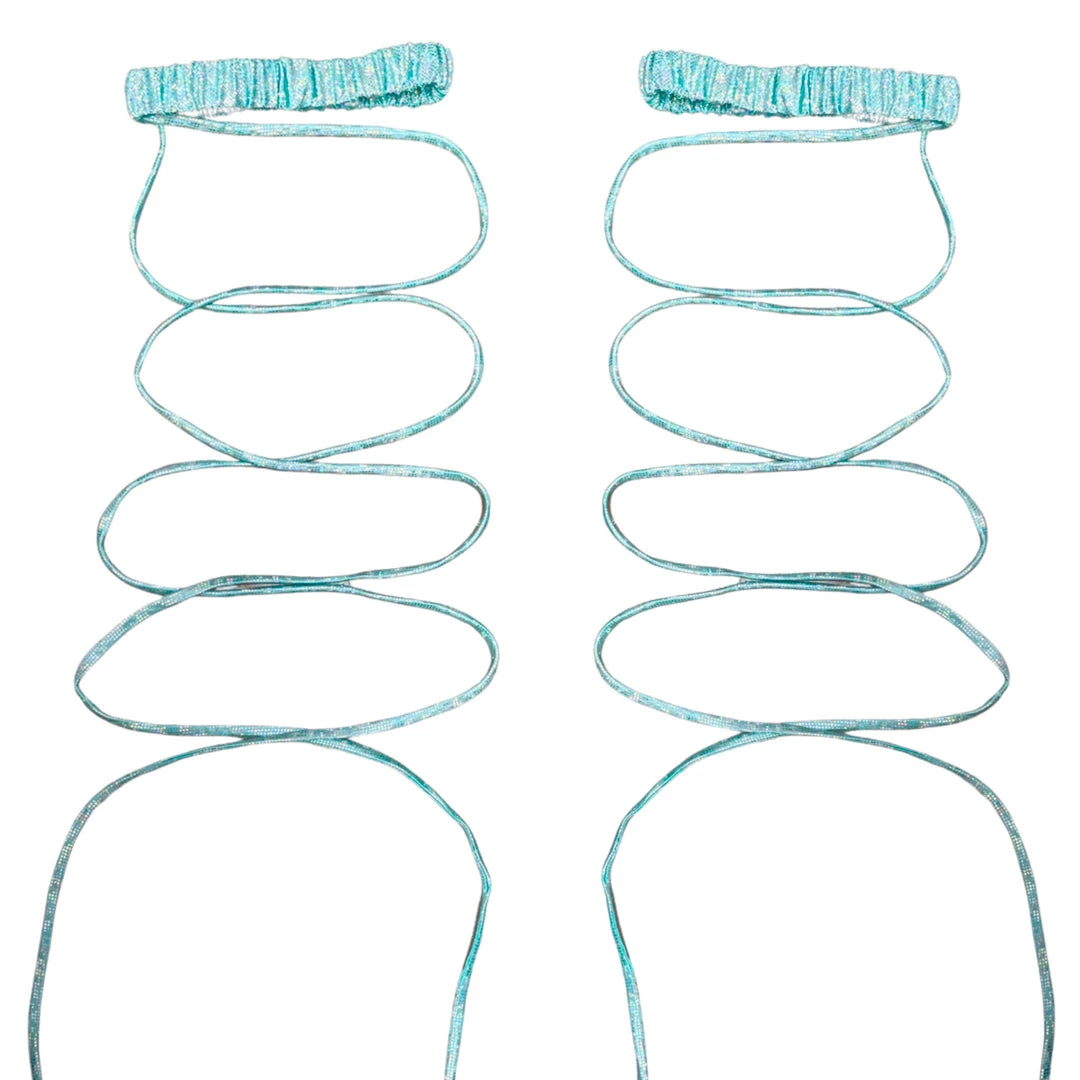 RAVELAND WOMEN RETRO GLITTER LEG WRAP- MINT 4 RAVELAND WOMEN RETRO GLITTER LEG WRAP- MINT