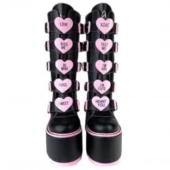 YRU NEW ARRIVALS DUNE HEART - BLACK/PINK