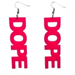 RAVELAND NEON PINK DOPE EARRINGS