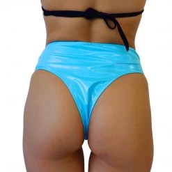 RAVELAND NEW ARRIVALS LOVELY LATEX HIGH WAISTED BRAZILIAN BOTTOMS