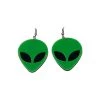 RAVELAND GREEN ALIEN EARRING ALIENS COLLECTION