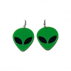 RAVELAND GREEN ALIEN EARRING ALIENS COLLECTION