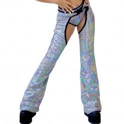 RAVELAND NEW ARRIVALS LIQUID MIRROR BUCKLED CHAPS