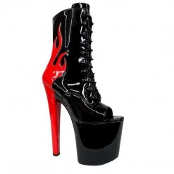 YRU SHOES RUBY FLAME - BLACK/RED