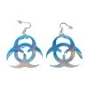RAVELAND IRIDESCENT BIOHAZARD EARRING