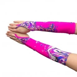 RAVELAND PINK ACID TIE DYE GLOVES NEW ARRIVALS