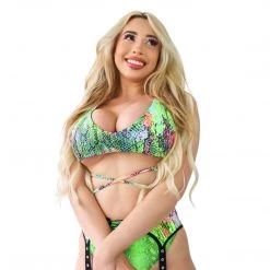 RAVELAND TOXIC SNAKE WRAP AROUND TOP WOMEN