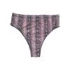RAVELAND GO PINK SNAKE HIGH-WAIST BOTTOMS WOMEN