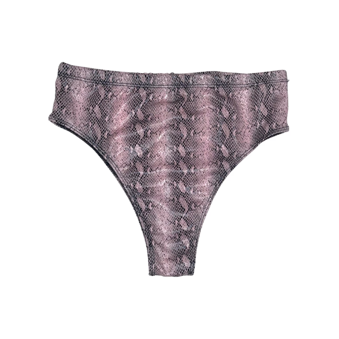 RAVELAND GO PINK SNAKE HIGH-WAIST BOTTOMS WOMEN 3 RAVELAND GO PINK SNAKE HIGH-WAIST BOTTOMS WOMEN