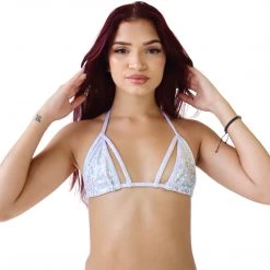 RAVELAND NEW ARRIVALS RETRO GLITTER CAGE TOP