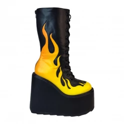 YRU DUNE LACE UP FLAME - BLACK / YELLOW NEW ARRIVALS