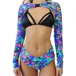 RAVELAND LOST FREQUENCY SHRUG TOP