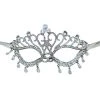 RAVELAND SILVER DIAMOND MASQUERADE MASK