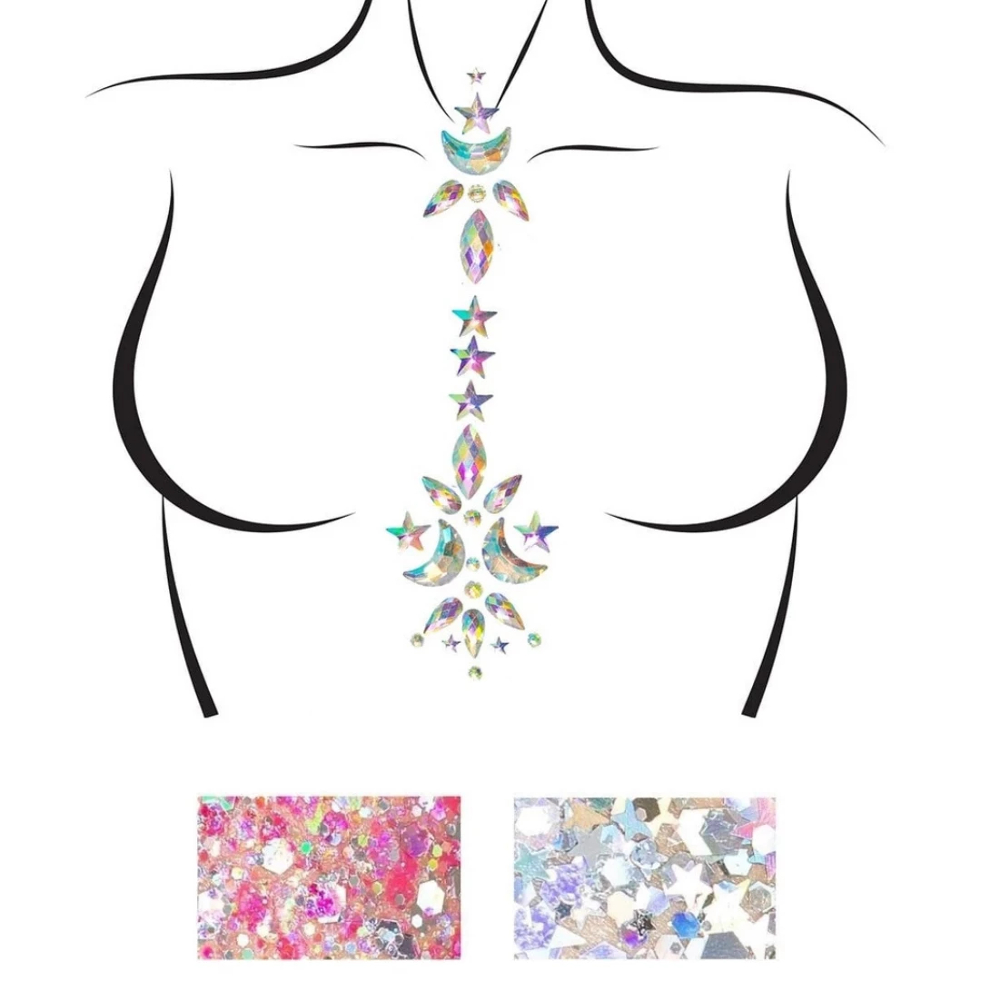 LEG AVENUE Cascade Jewels Sticker ACCESSORIES 3 LEG AVENUE Cascade Jewels Sticker ACCESSORIES