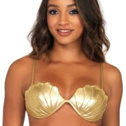 RAVELAND Mermaid Shell Bra Top WOMEN 11 RAVELAND Mermaid Shell Bra Top WOMEN