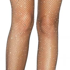 LEG AVENUE Plus Size Crystal Fishnet Pantyhose