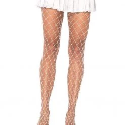 LEG AVENUE Diamond Fishnet Pantyhose LEG WRAPS & HOSIERY