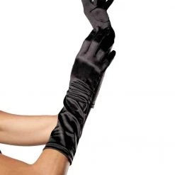 LEG AVENUE Elbow Length Satin Gloves WOMEN