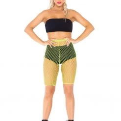 LEG AVENUE FISHNET SHORTS WOMEN