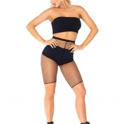LEG AVENUE FISHNET SHORTS WOMEN