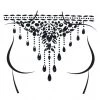 LEG AVENUE Masquerade Choker Rhinestone Stick-On Jewels