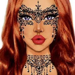 LEG AVENUE ACCESSORIES Masquerade Mask Rhinestone Stick-On Jewels