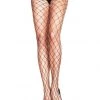 LEG AVENUE Plus Size Fence Net Pantyhose